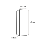 Frigorífico combi Kunft 143cm