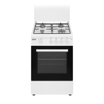 Cocina de gas con horno Corberó blanca