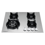 Placa de gas Corberó inox 4 fuegos